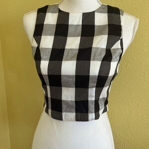 Sugar lips, sleeveless crop top zips in the back size small